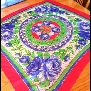 Large gorgeous scarf beautiful colors silk